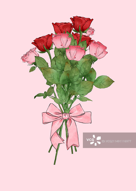 一束玫瑰图片素材