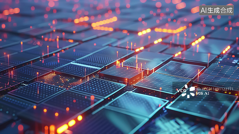 【AI数字艺术】新质生产力太阳能技术概念背景图片素材