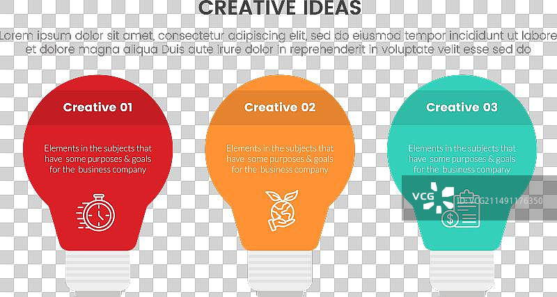 创意理念概念信息图3点阶段图片素材