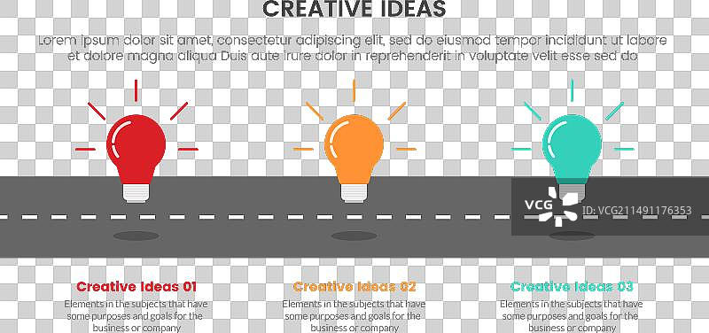 创意理念概念信息图3点阶段图片素材