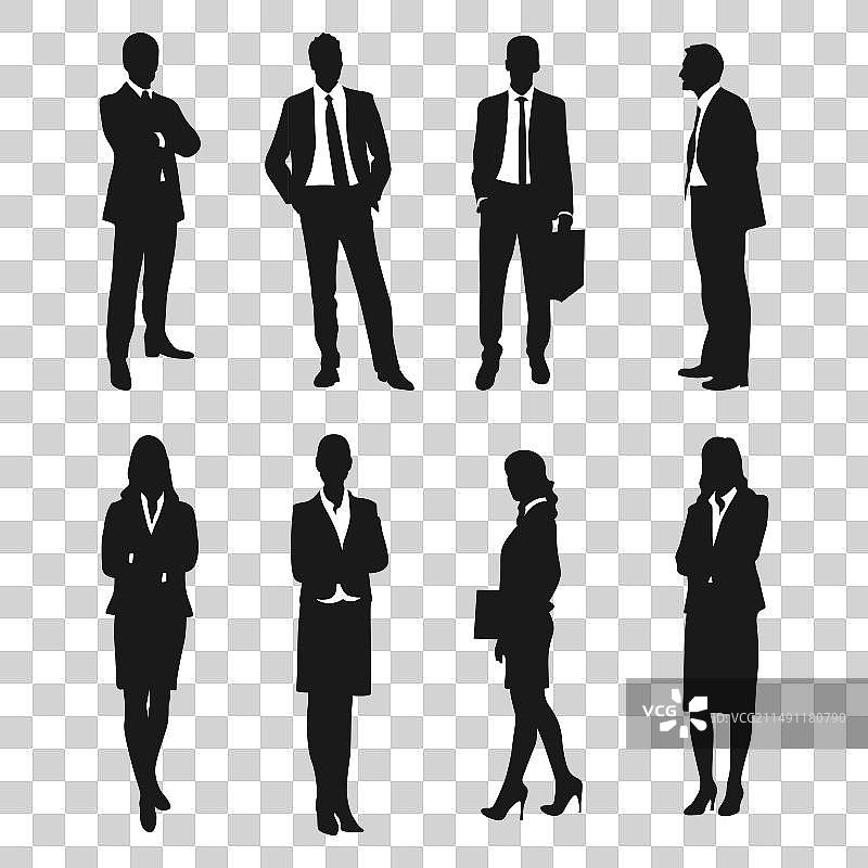 商务人士剪影 9图片素材