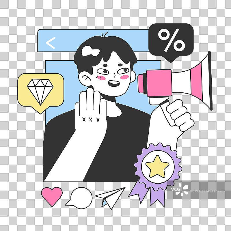 客户互动在线营销推广图片素材