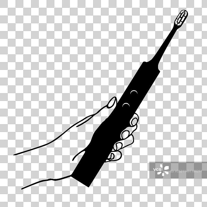 手持电动牙刷图片素材