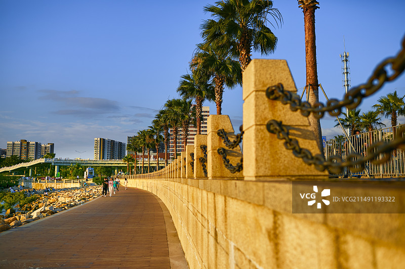 深圳宝安西湾滨海公园图片素材