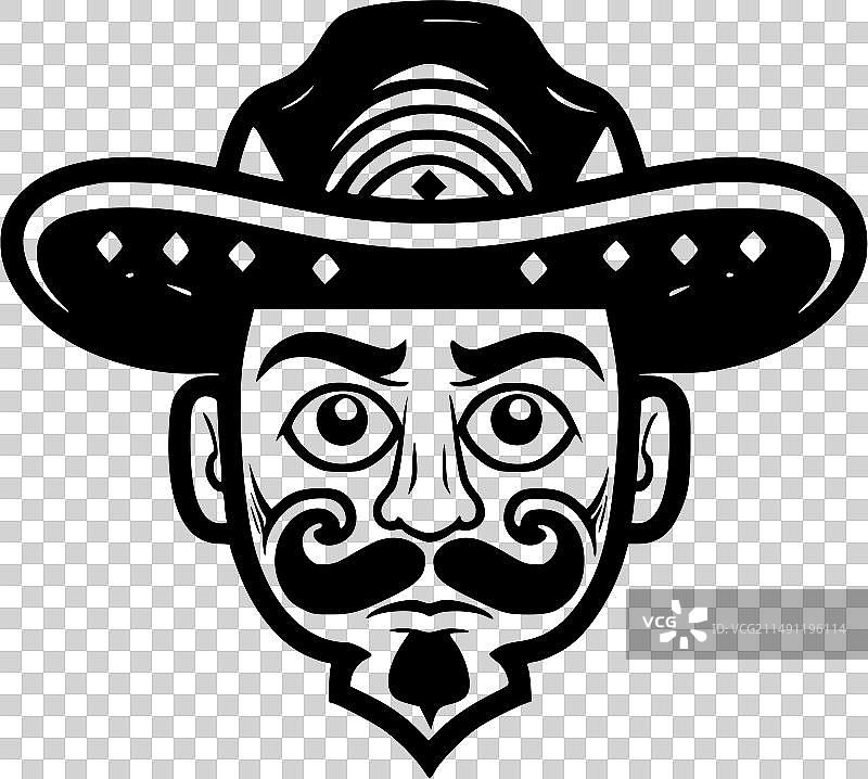 墨西哥风格高品质T恤图案图片素材