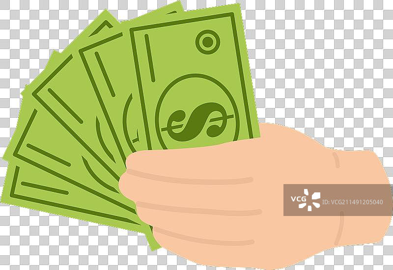 手和钱币，商业图片素材
