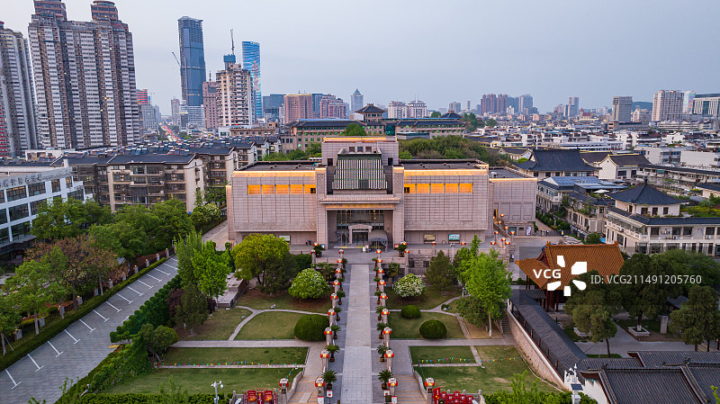 航拍徐州博物馆,汉文化徐州旅游宣传图片素材
