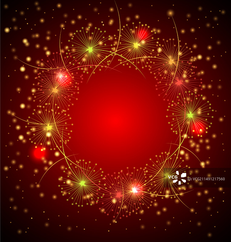 圣诞节礼炮星星新年夜空图片素材