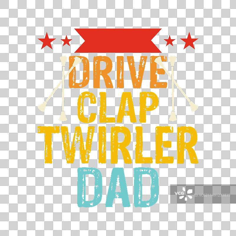 复古指挥棒旋转T恤设计图片素材