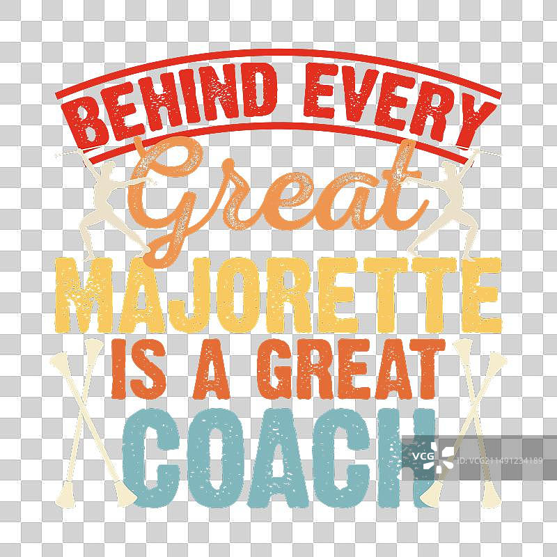 复古指挥棒旋转T恤设计图片素材