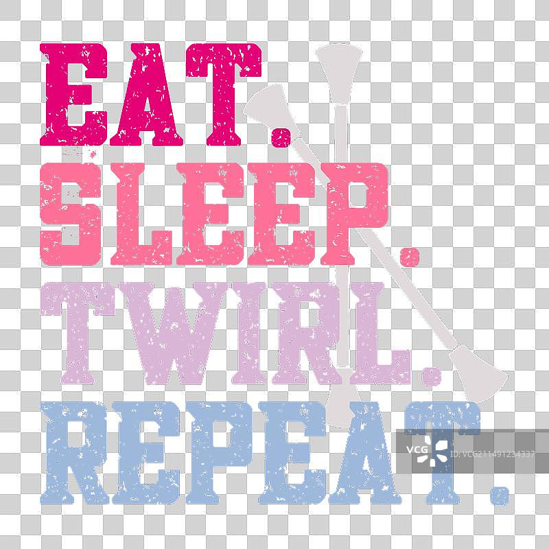 复古指挥棒旋转T恤设计图片素材