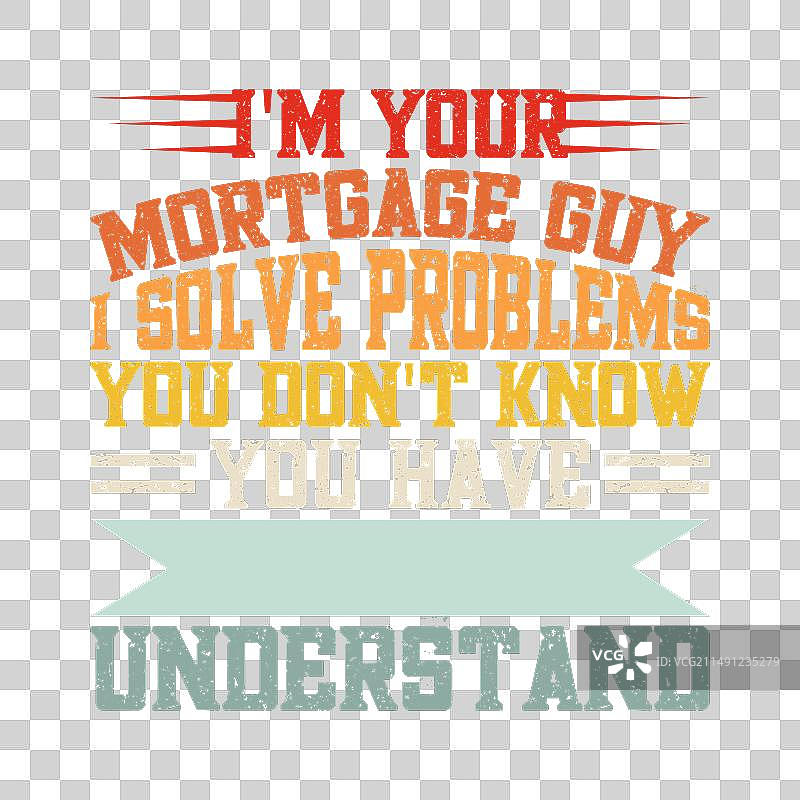 有趣的贷款专员复古银行家T恤设计图片素材