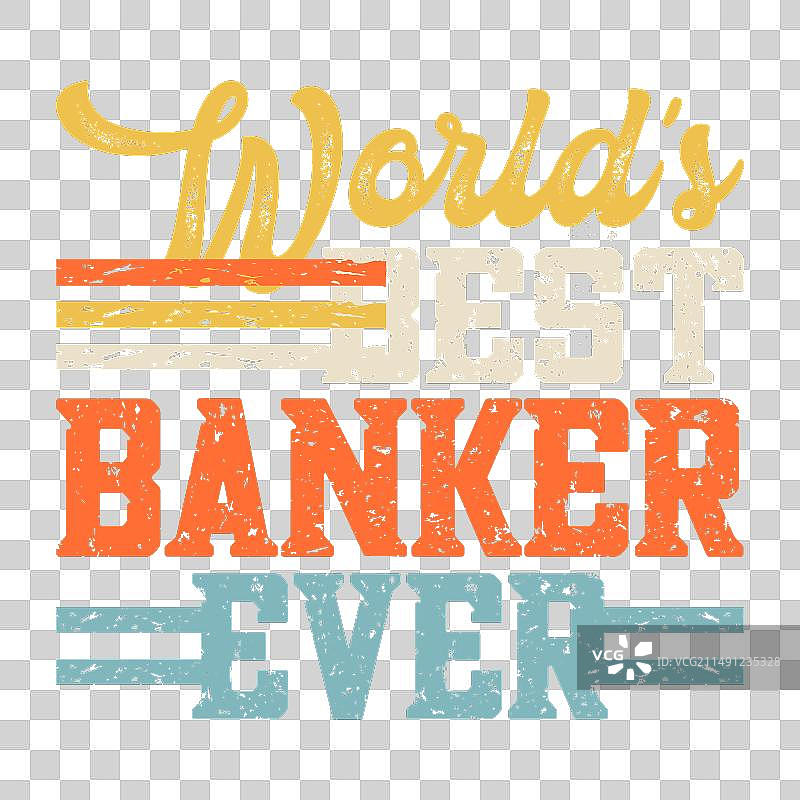 有趣的贷款专员复古银行家T恤设计图片素材