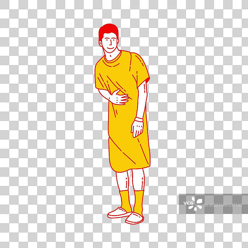 卡通医院病人图片素材