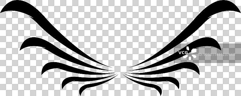 猎鹰翅膀logo模板图片素材