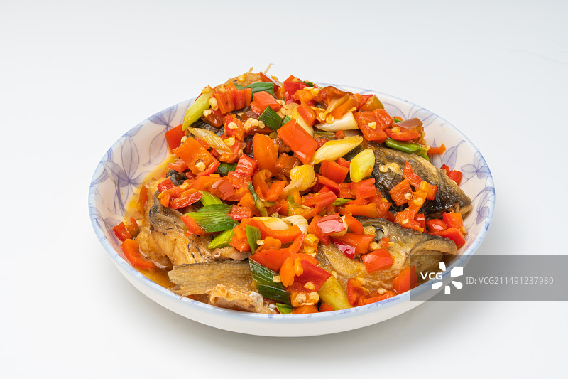 中餐菜品红烧鱼头图片素材