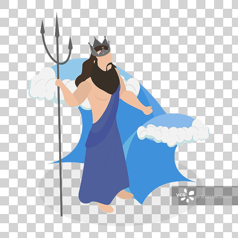 2.5D扁平化古代概念图片素材