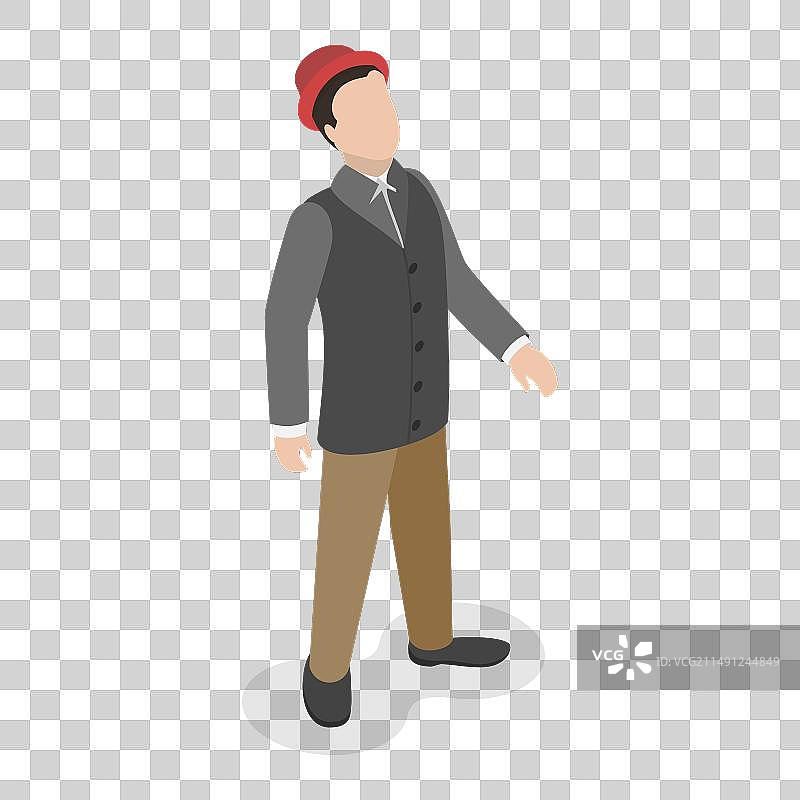 维多利亚时期2.5D等距元素图片素材