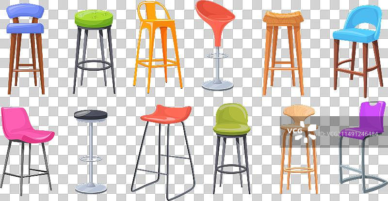 高脚吧台凳图片素材