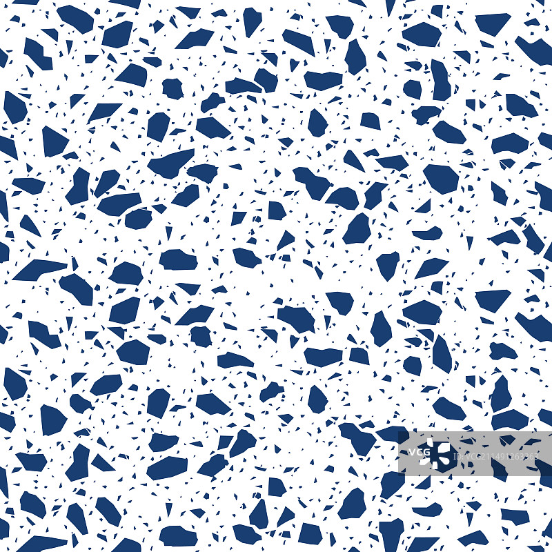 蓝色水磨石马赛克瓷砖图案石材背景图片素材