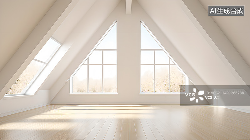 【AI数字艺术】现代城市建筑内部空间图片素材