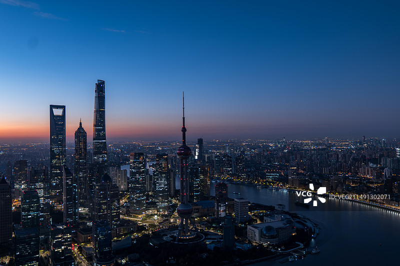 外滩天际线图片素材