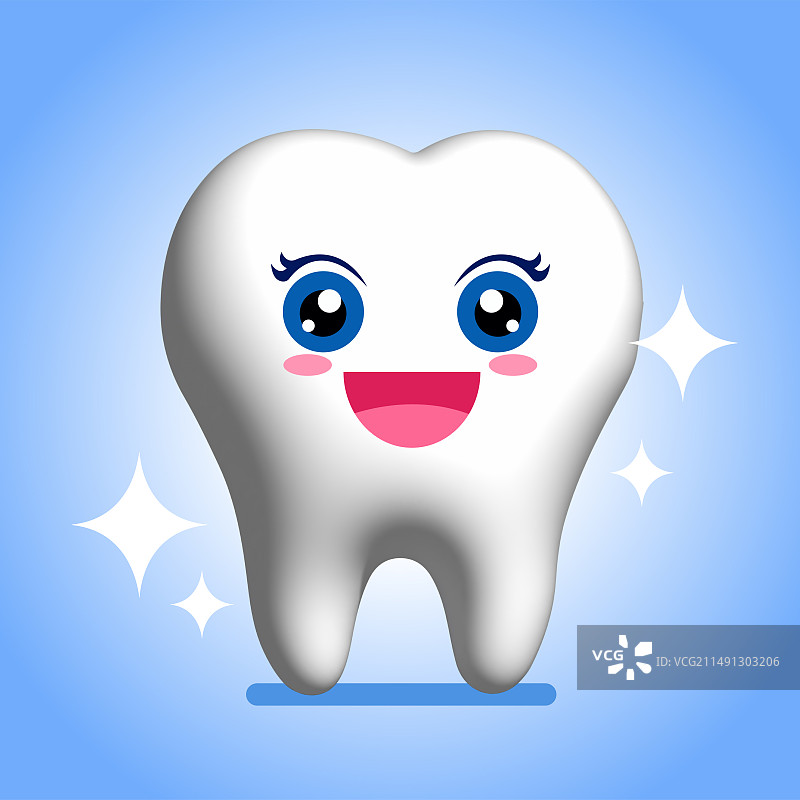 3D渲染牙齿健康卡通医疗插画图片素材