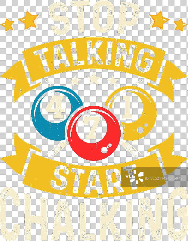 复古台球游戏T恤设计图片素材