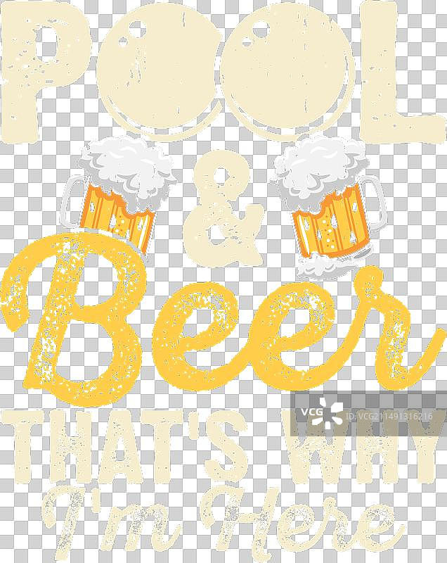 复古台球游戏T恤设计图片素材