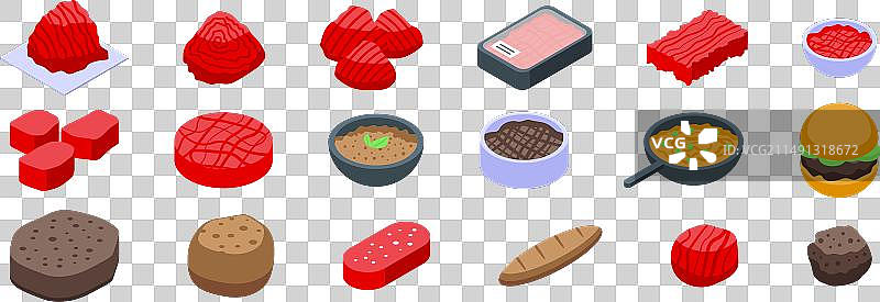 肉末图标等距香辣牛肉图片素材