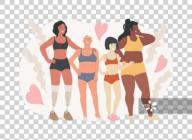 积极身材理念图片素材