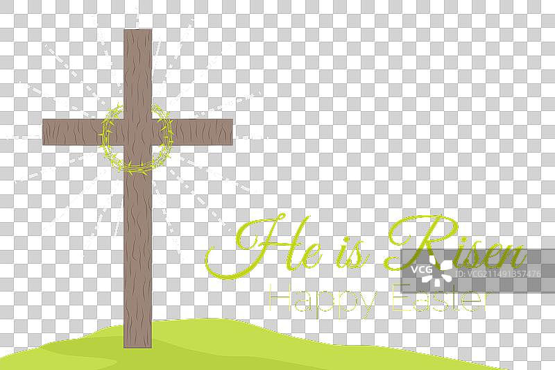 简约复活节快乐图片素材