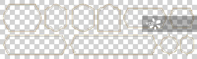 装饰性复古框架设计素材图片素材