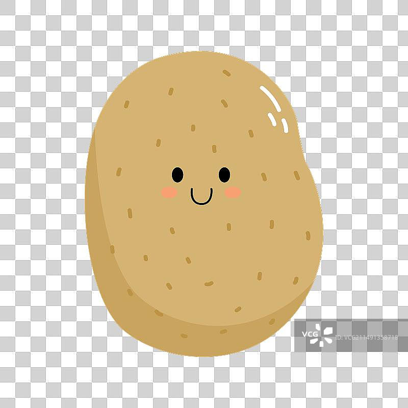 手绘卡通土豆图片素材