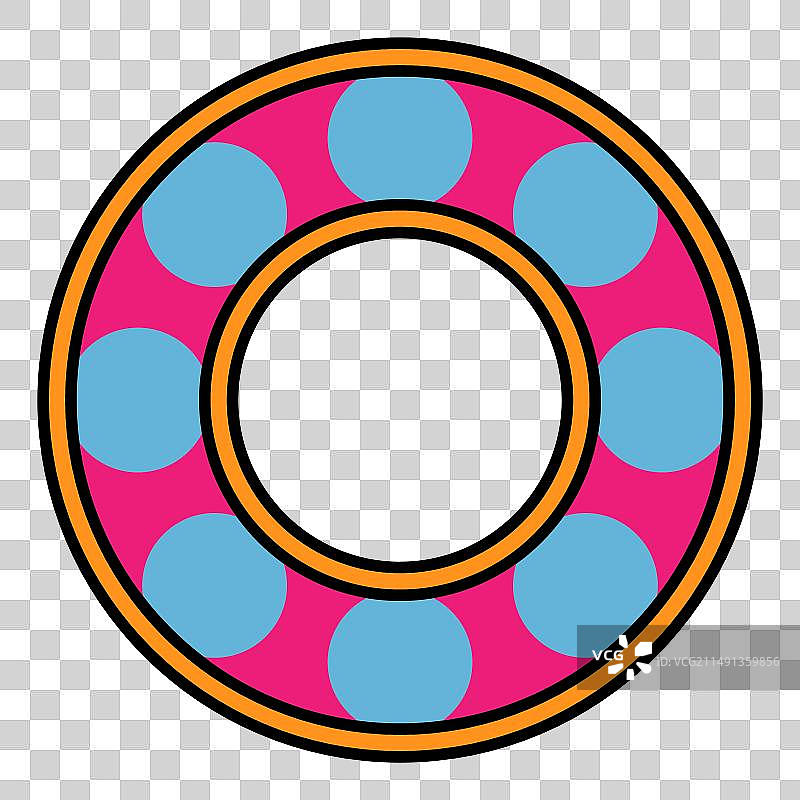 轴承轮图标滚动球标志扁平网页图片素材