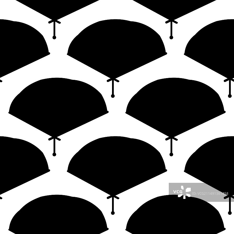 中式亚洲风黑色扇子配饰戏服图片素材