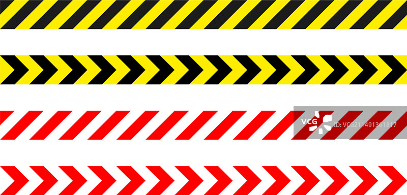 红色白色警戒线图片素材