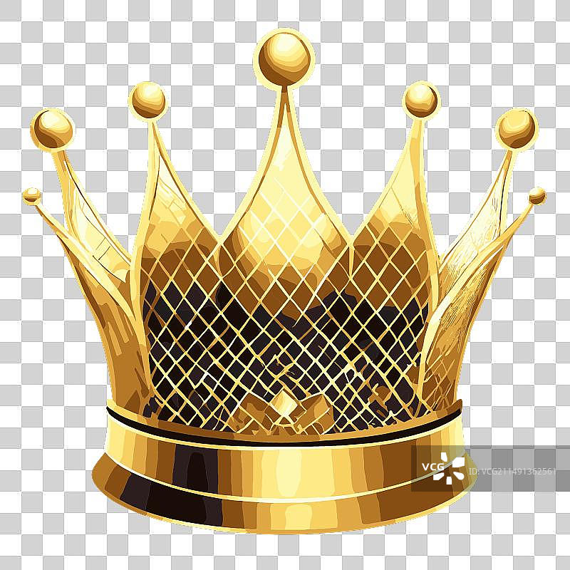 萤火虫金色皇冠图片素材