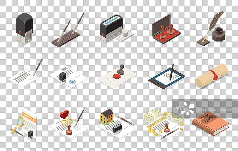 2.5D公证服务图集图片素材