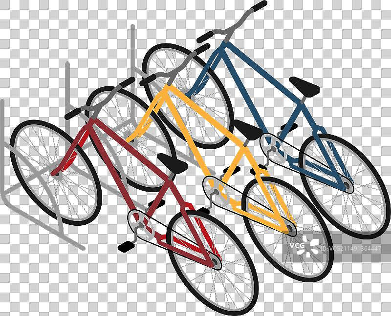 自行车停车架图标图片素材