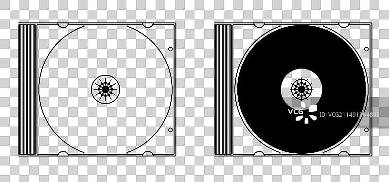 音乐CD光盘或DVD图片素材