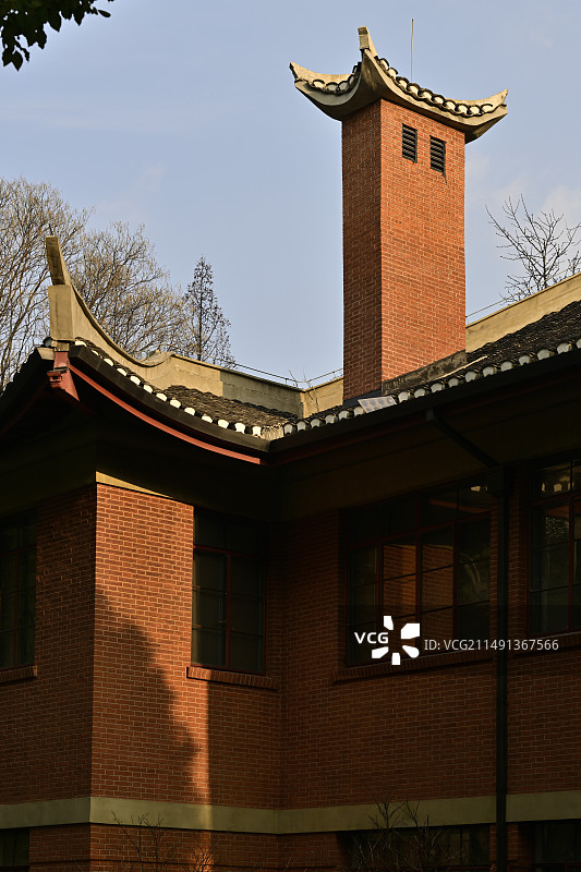 华东政法大学复古建筑图片素材