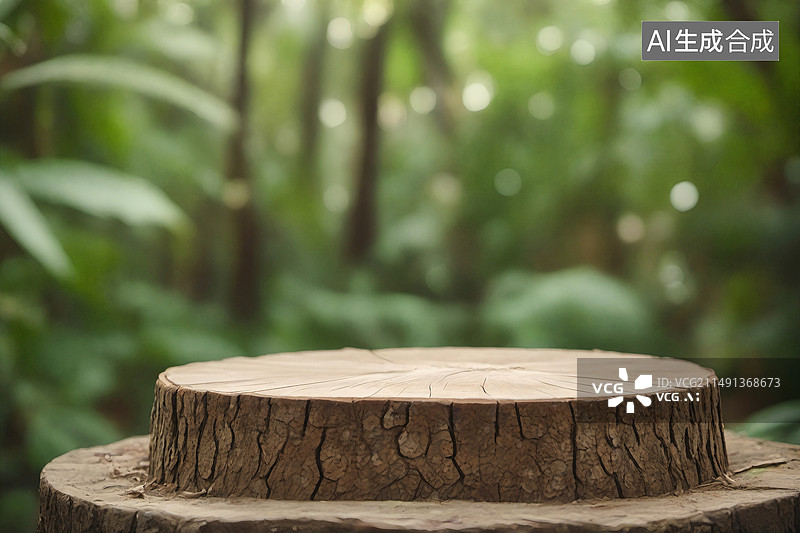 【AI数字艺术】树桩特写图片素材