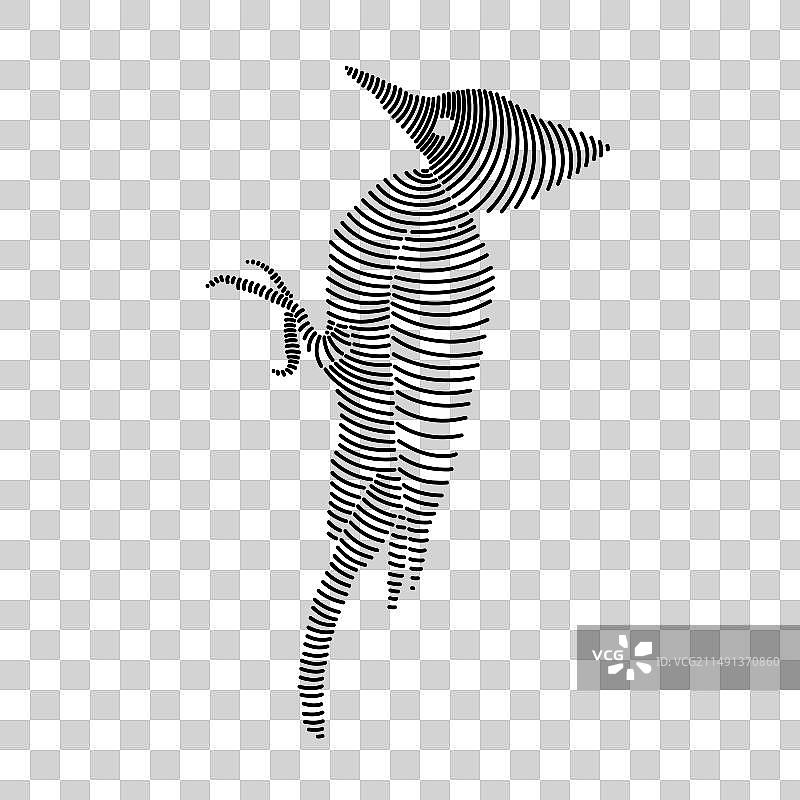 北美红头啄木鸟简笔画3图片素材