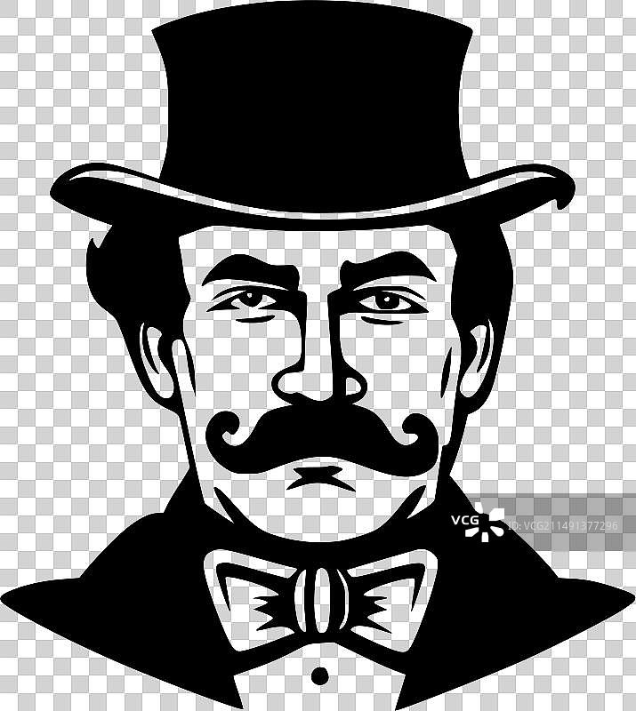 极简扁平风格的狐猴标志图片素材