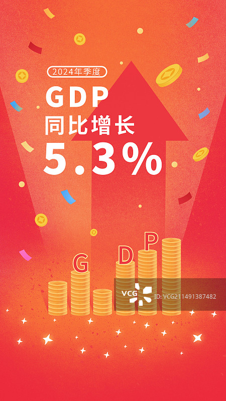 GDP增长金融股市投资市场商业行情投资理财图片素材