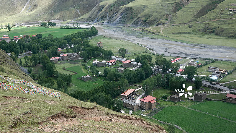 318国道新都桥俯瞰图片素材