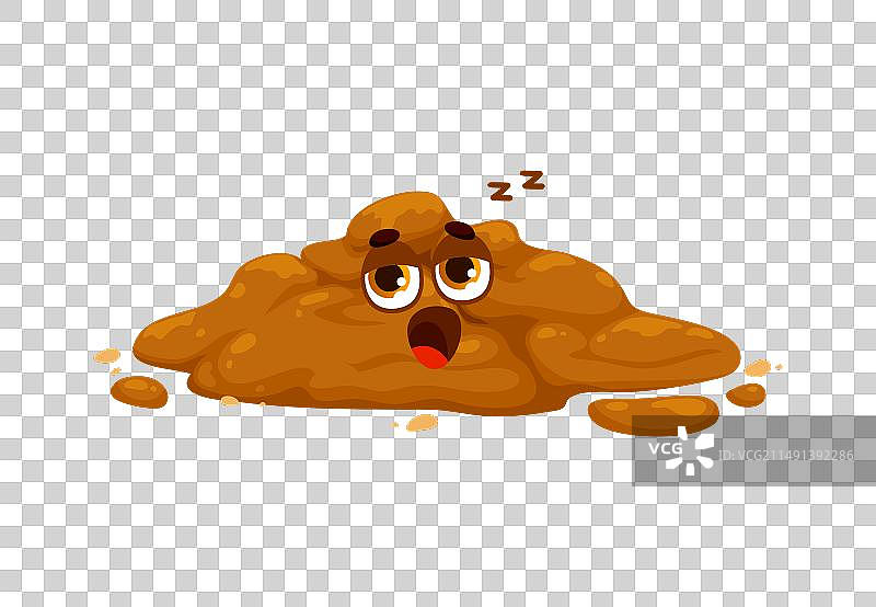 无聊的臭便便卡通表情符号图片素材
