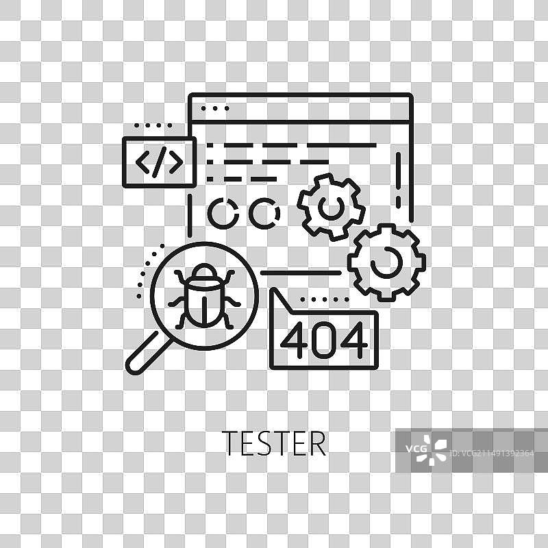软件测试分析的测试员IT专家图片素材