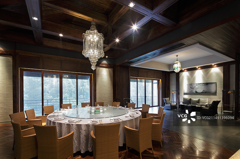 高档餐厅包厢图片素材